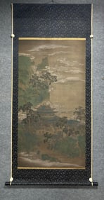 A painting by Qiu Zhu