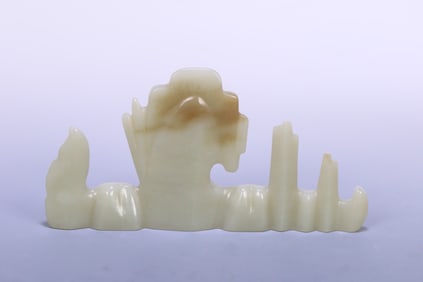 A Hetian Yushanzi pen holder