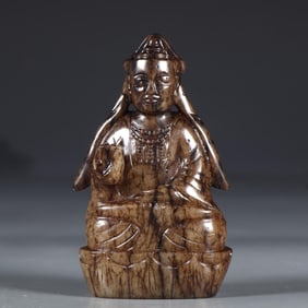 A jade figure carving from the Ming Dynasty