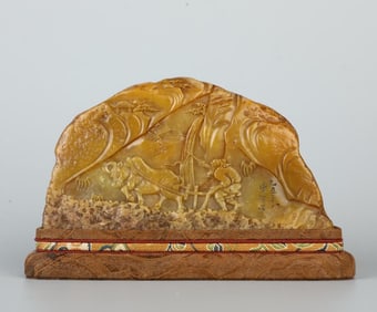 A piece of Tian Huangshi Shanzi of the Qing Dynasty