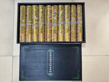 A famous poster of the top ten heirlooms of the Jin and Tang dynasties