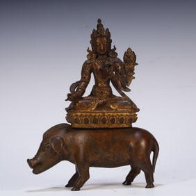 A Buddha statue of the Qing Dynasty