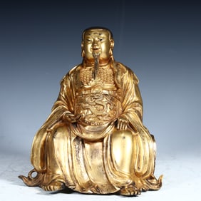 A bronze gilt statue of Emperor Zhenwu in the Qing Dynasty