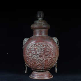A Qing Dynasty water-ground copper pot
