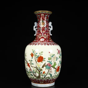 A Qing Dynasty boutique Bogu pattern amphora