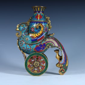 A piece of Qing Qianlong cloisonné enamel Tianji Zun