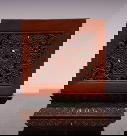 A Qing Dynasty mahogany box