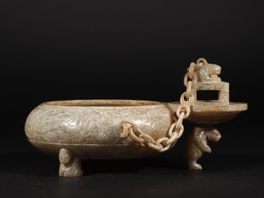 A piece of ancient jade chain furnace