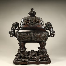 A Qing Dynasty high-quality rosewood aroma burner
