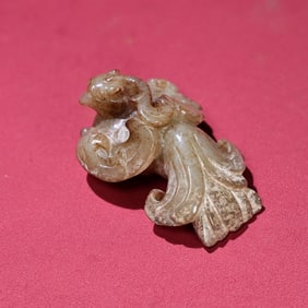 A Han Dynasty jade phoenix bird