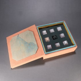 A set of Hetian jade seals