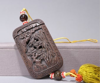 A piece of agarwood pine bamboo sachet