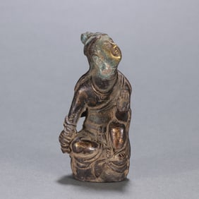 A bronze gilt figure