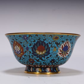 A cloisonné bowl