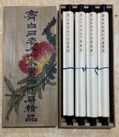 A picture of four screens of Qi Baishi