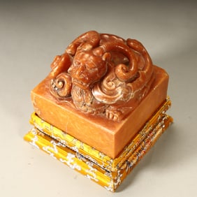 A Qing Dynasty fine Shoushan stone seal