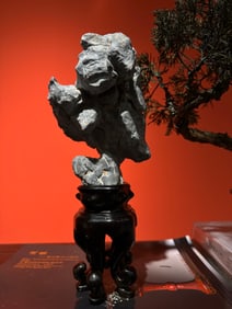 A Qing Dynasty Lingbi stone Qing Dynasty study ornament