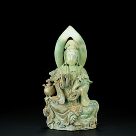 A piece of jade Guanyin of the Han Dynasty