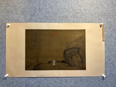 A picture of the overlooking spring of the Tang Dynasty