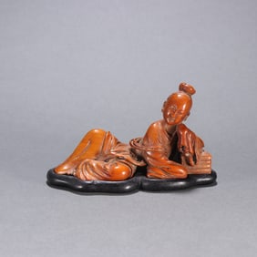 A Huanghuali lady ornament