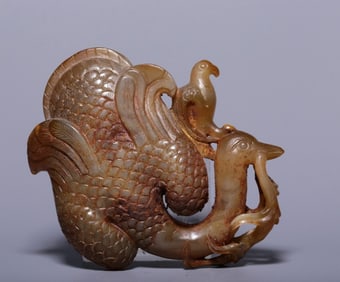 An agate carving sea Dongqing swan catcher