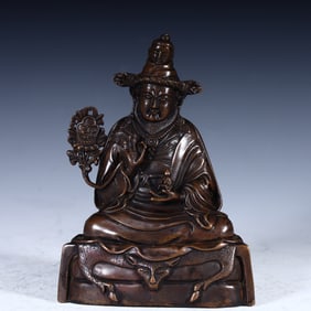 A statue of Master Fuzang in the Qing Dynasty
