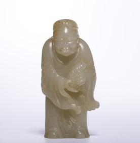 An old bean and Tian jade seed material Hu people offered treasures