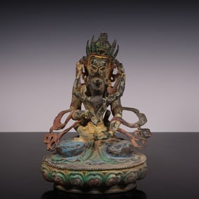 A Tang Dynasty bronze joy Buddha