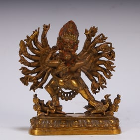 A piece of gilded great virtue in the Qing Dynasty