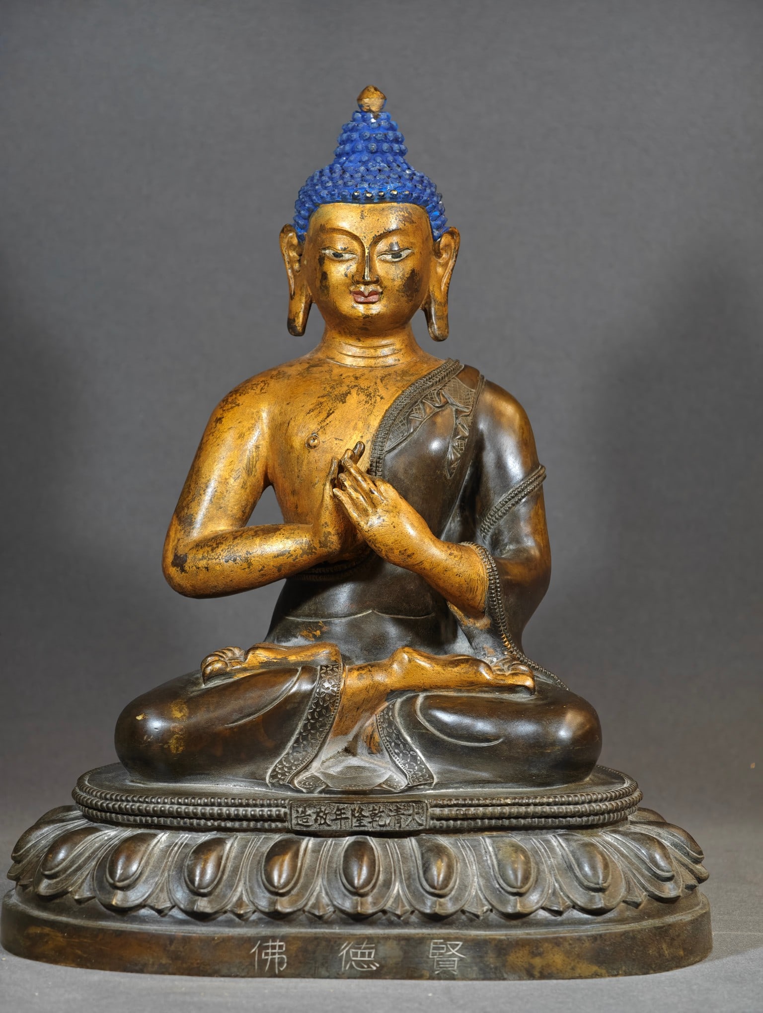A sixth-grade Buddha tower of the Qing Dynasty: Qing Dynasty sixth-grade Buddha tower Buddha SIZE: H:29cm L:23cm W:14.5cm W:5.5kg (The Dimensions Of All Batches Are Manually Measured.If You Need More Detailed Information, Please Contact Our Custome
