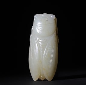 A jade cicada of the Qing Dynasty
