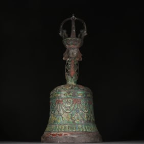 A copper diamond bell