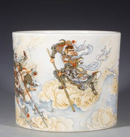 A Qing Dynasty Qianlong Monkey King Monkey King gold pen is the same