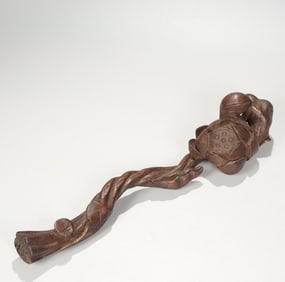 A bouquet of Qing Dynasty bamboo carvings Qing Dynasty lotus ruyi ornaments