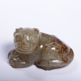 A treasured Hetian jade seed material with Qin Yuhu