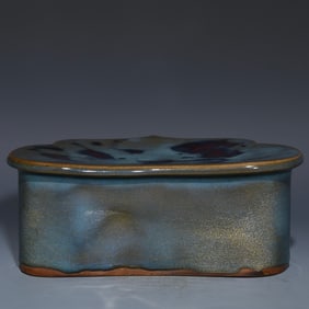 A piece of Jun kiln pillow