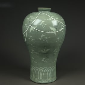 A Song Dynasty Korean porcelain plum bottle