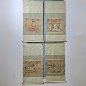 A landscape map of Zhao Mengfu and Guan Sheng