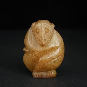 A jade monkey in the Han Dynasty