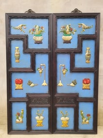 A beautiful treasure pavilion hanging screen