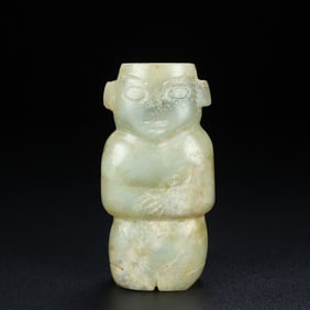 A jade figure from the Shang and Zhou dynasties