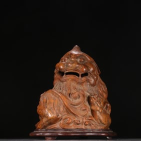 A piece of Qing Dynasty bamboo carving Luduan aromatherapy