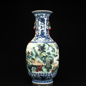 A Qianlong longevity peach amphora