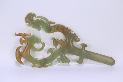 A piece of Hongshan cultural beast bird Gou Yunpei