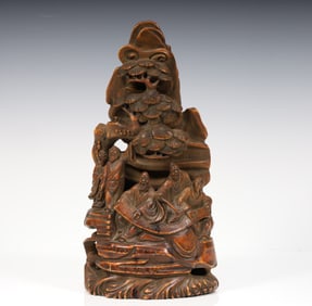 Bamboo carving pine forest elegant collection picture