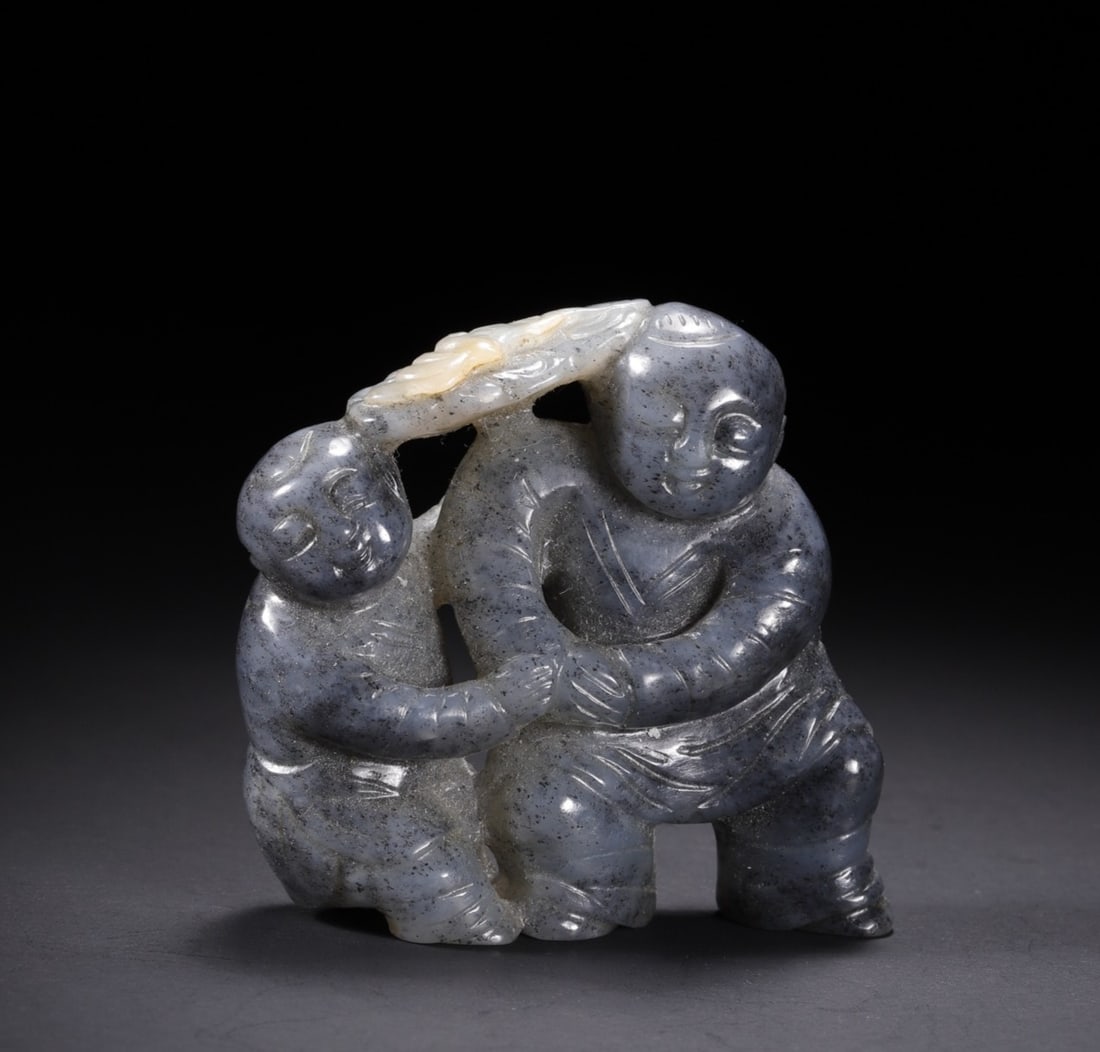 A Ming Dynasty Hetian jade boy (1 of 10)