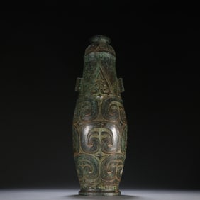 A Western Zhou bronze phoenix pattern vase