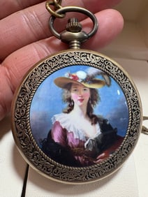 A pocket watch of Western paintings in the late Qing Dynasty