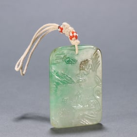 A Qing Dynasty jade character story is listed