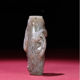 A piece of Han Dynasty seed material is full of Qin dragon and phoenix Cheng Xiang Lezi